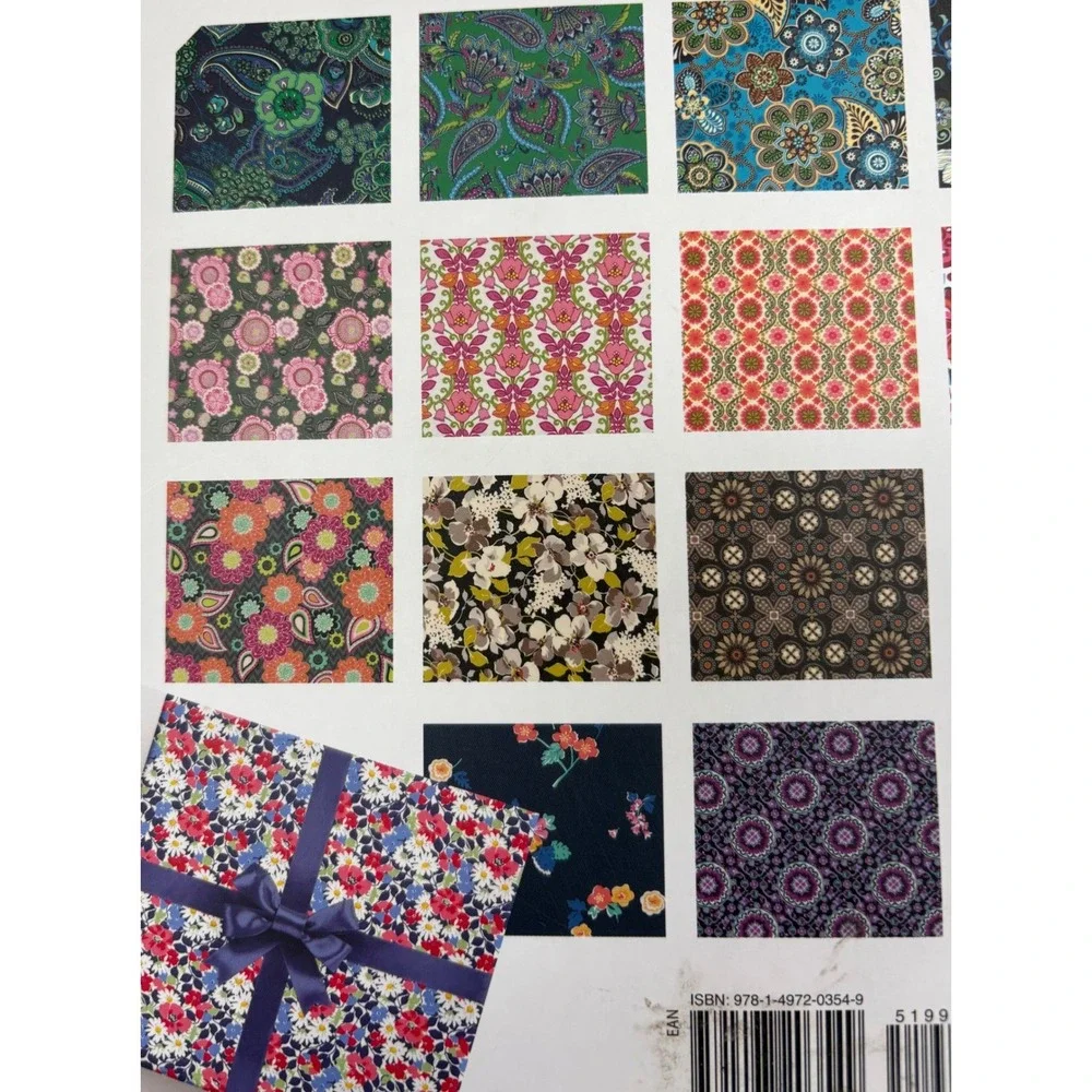 Vera Bradley Birthday Bash Wrapping Paper Book 20 Sheets 18x24 Perforated Floral